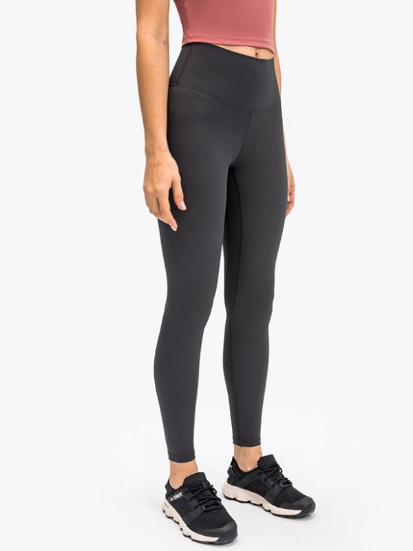 Flexvibe High Waisted Butt Lifting Yoga Leggings - Barely There Built-in Pocket Tummy Control