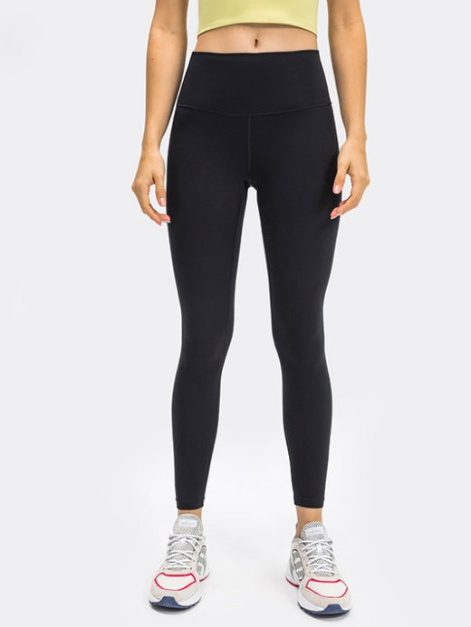 Flexvibe High Waisted Contoured Fit Yoga Leggings | Barely There Built-In Pocket, 4 Colors