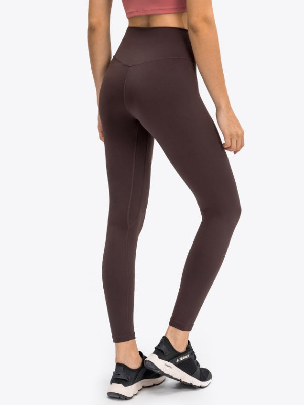 Flexvibe High Waisted Butt Lifting Yoga Leggings - Barely There Built-in Pocket Tummy Control