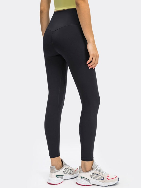 Flexvibe High Waisted Butt Lifting Yoga Leggings - Barely There Built-in Pocket Tummy Control