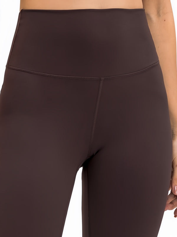 Flexvibe High Waisted Butt Lifting Yoga Leggings - Barely There Built-in Pocket Tummy Control