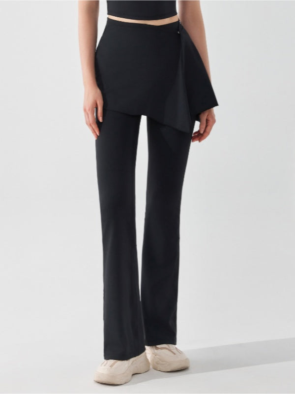 Flexvibe Detachable Two-Piece High-Waisted Flare Pants - Elastic Comfortable Women’s Casual Wear