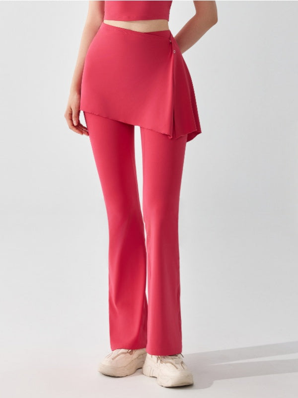 Flexvibe Detachable Two-Piece High-Waisted Flare Pants - Elastic Comfortable Women’s Casual Wear
