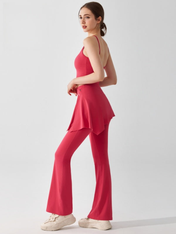 Flexvibe Detachable Two-Piece High-Waisted Flare Pants - Elastic Comfortable Women’s Casual Wear