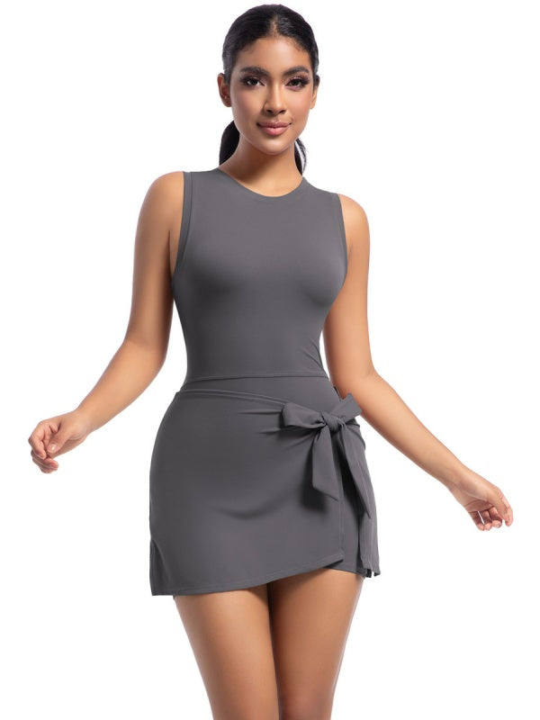 Flexvibe yoga shorts pocket detail showing high waisted and tummy control activewear design