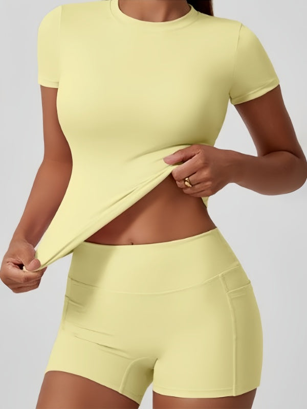 Flexvibe Women’s Yoga Pilates Set - Quick-Dry High-Elasticity Slim-Fit Sportswear