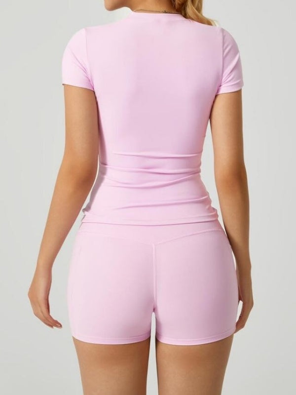 Flexvibe Women’s Yoga Pilates Set - Quick-Dry High-Elasticity Slim-Fit Sportswear