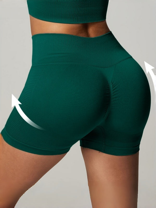 Flexvibe Knitted Activewear Yoga Set - High-Waisted Stretchy Breathable Athletic Wear