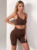 Flexvibe Stretchy High-Waisted Boy Short Set (S-3XL) - Spaghetti Strap Versatile Athletic Wear