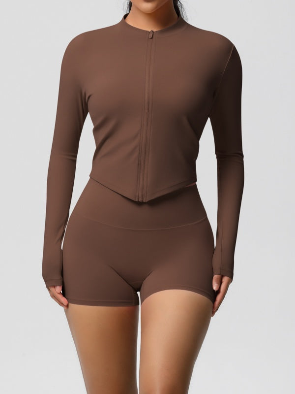 Flexvibe Fleece-Lined Slim-Fit Shorts for Yoga