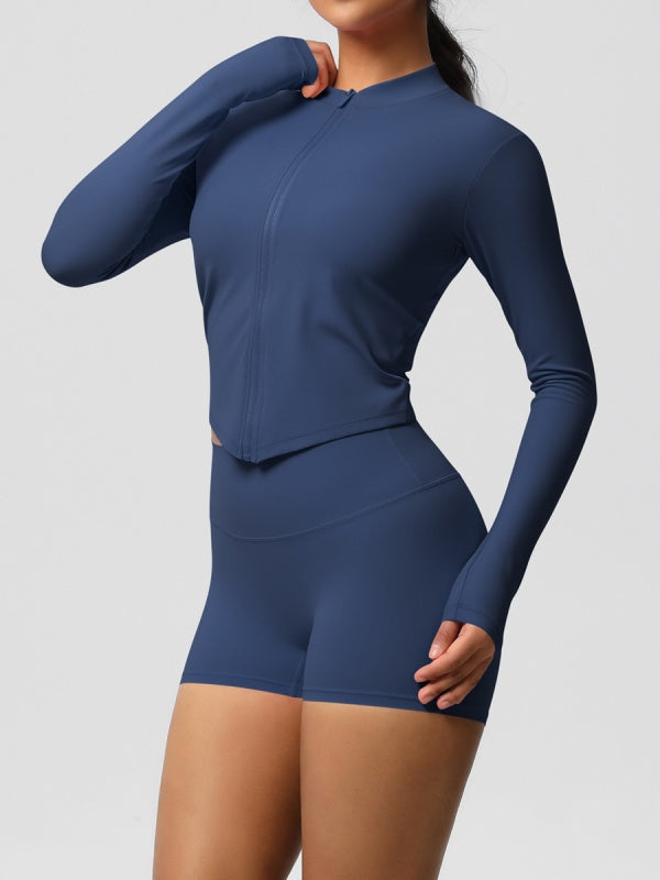 Flexvibe Fleece-Lined Slim-Fit Shorts for Yoga