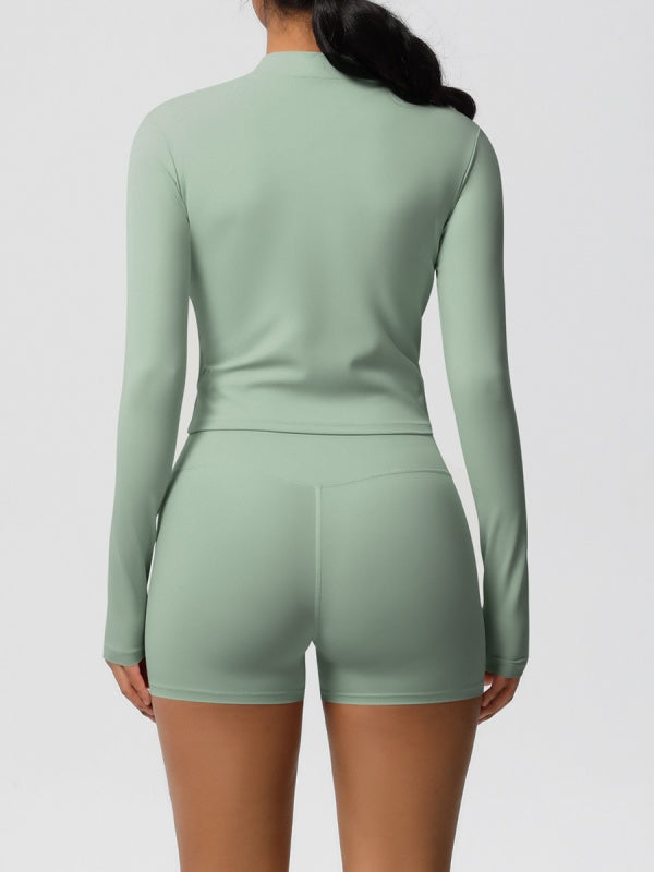 Flexvibe Fleece-Lined Slim-Fit Shorts for Yoga