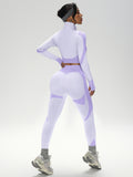 Flexvibe S-4XL Long Sleeve Seamless Yoga Set - High Elastic Breathable Women’s Workout Activewear
