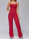 Flexvibe wide leg yoga pants studio angle for gym-to-street, with wide leg and high waisted
