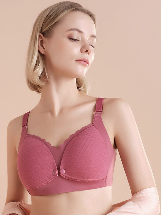 Flexvibe Cotton Nursing Bra | Push-Up, Front-Open, Wire-Free, Cotton Lining, 6 Colors, XS–L