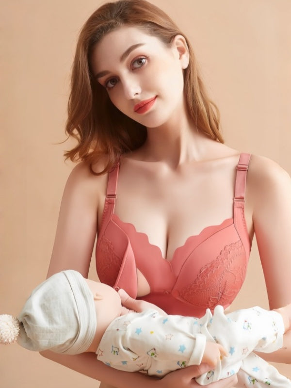 Flexvibe All-Stage Nursing Bra - Wireless Thin Adjustable Front-Open Maternity Breastfeeding Wear
