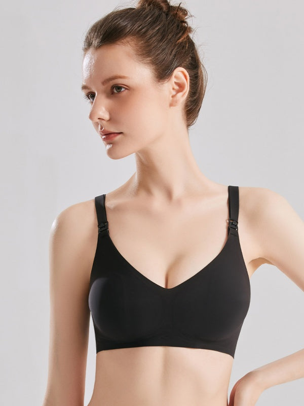 Flexvibe Thin Nursing Bra - Anti-Sag Breathable Seamless Maternity Postpartum Sleep Wear