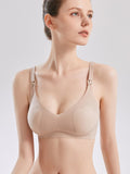 Flexvibe Thin Nursing Bra - Anti-Sag Breathable Seamless Maternity Postpartum Sleep Wear