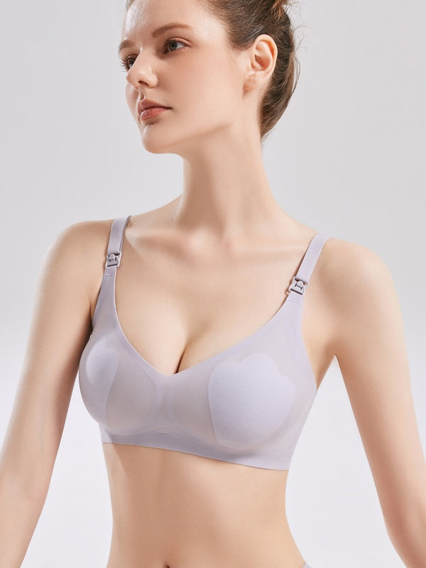 Flexvibe Thin Nursing Bra - Anti-Sag Breathable Seamless Maternity Postpartum Sleep Wear
