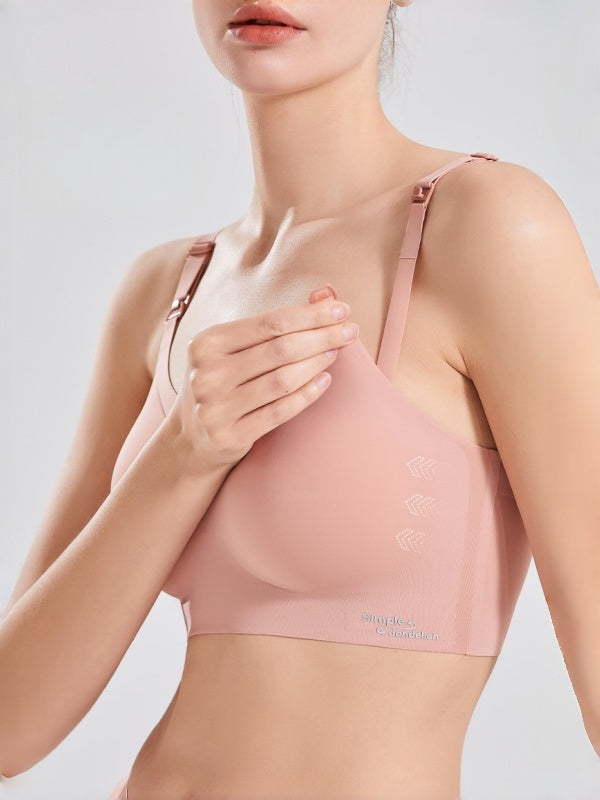 Flexvibe Thin Maternity Nursing Bra - Wire-Free Supportive Anti-Sag Breathable Breastfeeding Wear