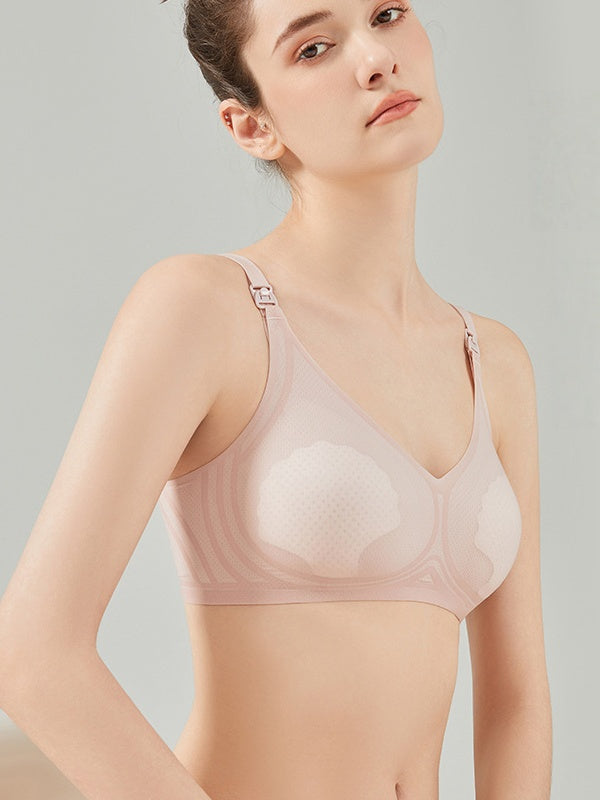 Flexvibe Thin Nursing Bra - Breathable Front-Opening Easy Breastfeeding Pregnancy Postpartum Wear