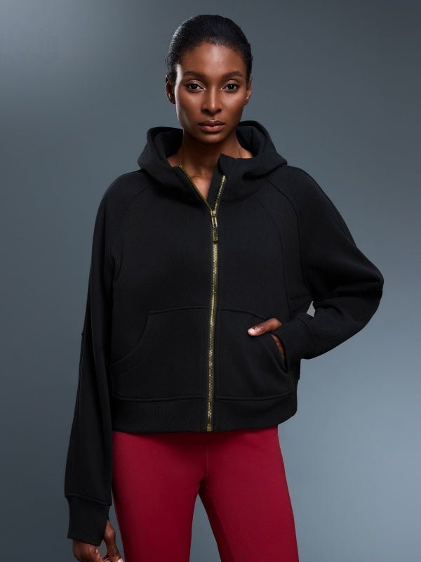 Flexvibe Autumn-Winter Turtleneck Hooded Sweatshirt - Fleece-Lined Warm Breathable Outerwear