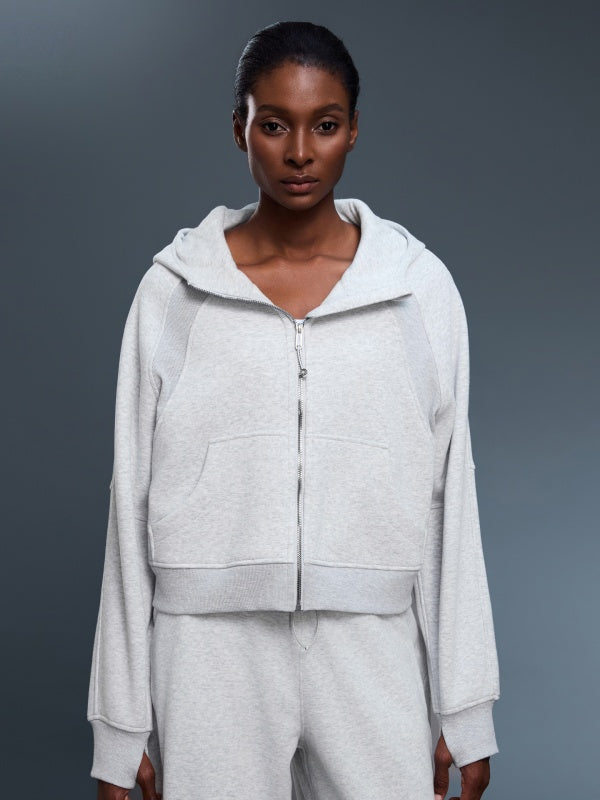 Flexvibe Autumn-Winter Turtleneck Hooded Sweatshirt - Fleece-Lined Warm Breathable Outerwear