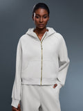 Flexvibe Autumn-Winter Turtleneck Hooded Sweatshirt - Fleece-Lined Warm Breathable Outerwear