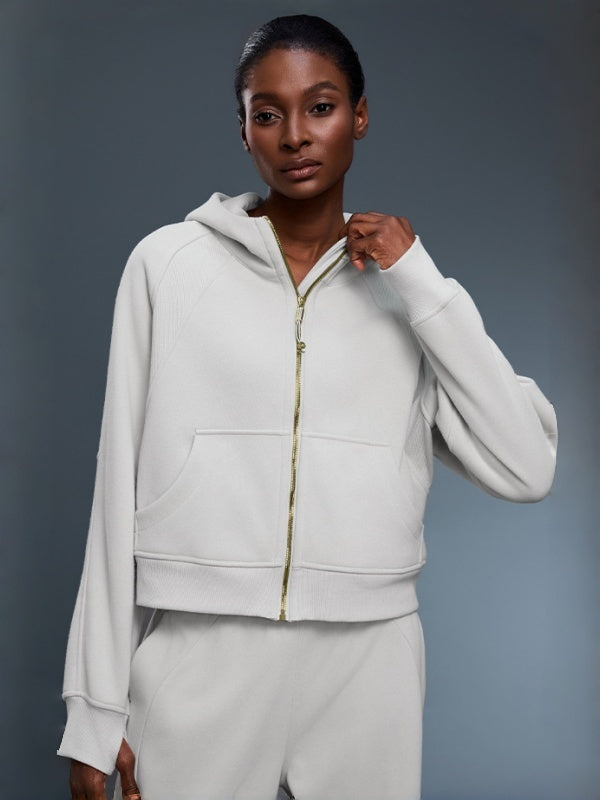 Flexvibe Autumn-Winter Turtleneck Hooded Sweatshirt - Fleece-Lined Warm Breathable Outerwear