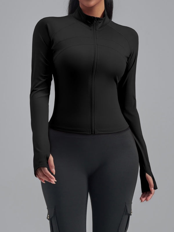 Flexvibe Zipper Sports Jacket - Breathable Slim-Fit Versatile Outdoor Athletic Outerwear
