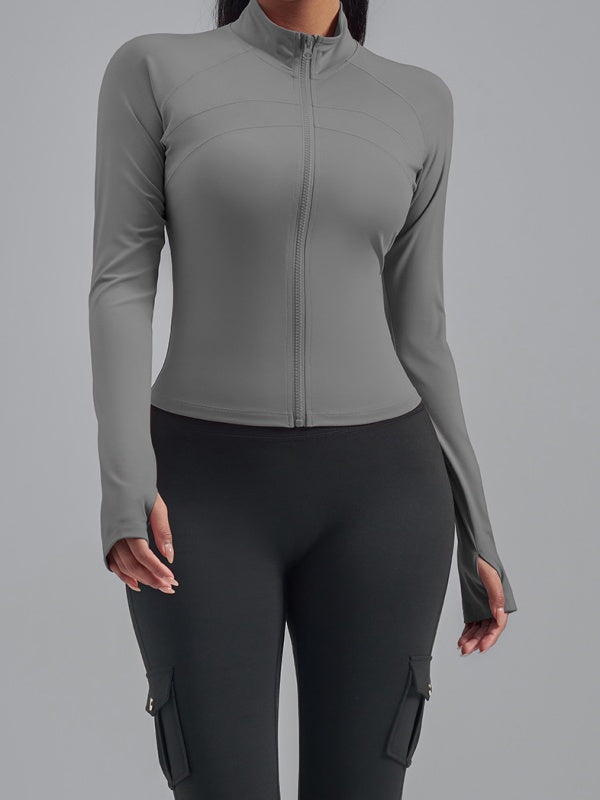 Flexvibe Zipper Sports Jacket - Breathable Slim-Fit Versatile Outdoor Athletic Outerwear