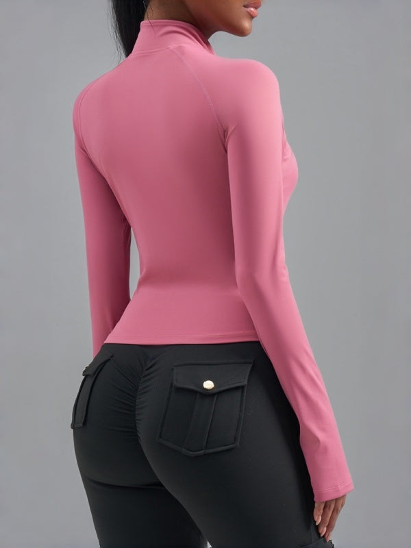 Flexvibe Zipper Sports Jacket - Breathable Slim-Fit Versatile Outdoor Athletic Outerwear
