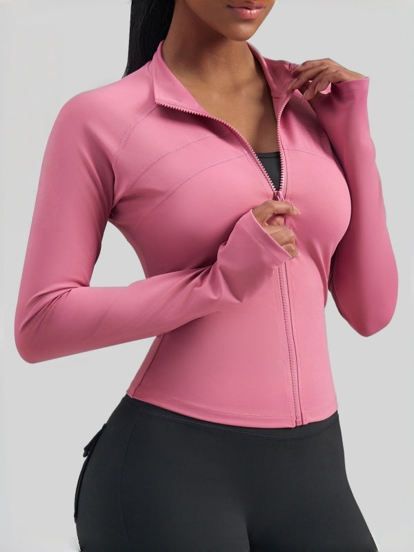 Flexvibe Zipper Sports Jacket - Breathable Slim-Fit Versatile Outdoor Athletic Outerwear