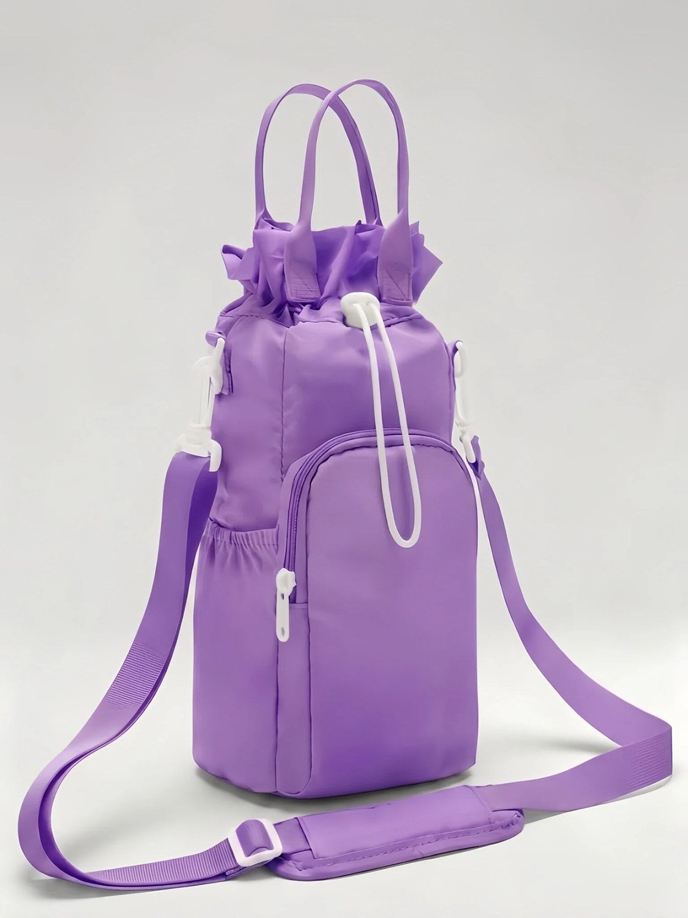 Flexvibe Insulated Water Bottle Crossbody Bag | Lightweight Phone Pocket Sling Bag for Women - Purple