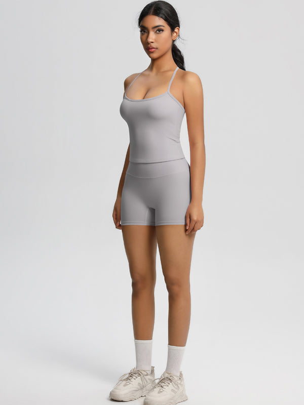 Flexvibe Stretchy High-Waisted Yoga Set - Double-Brushed Versatile Athletic Loungewear