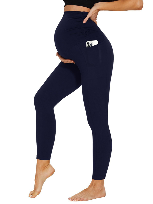 Flexvibe Lightweight Maternity Yoga Leggings - High-Elastic Tummy Support Breathable Wear