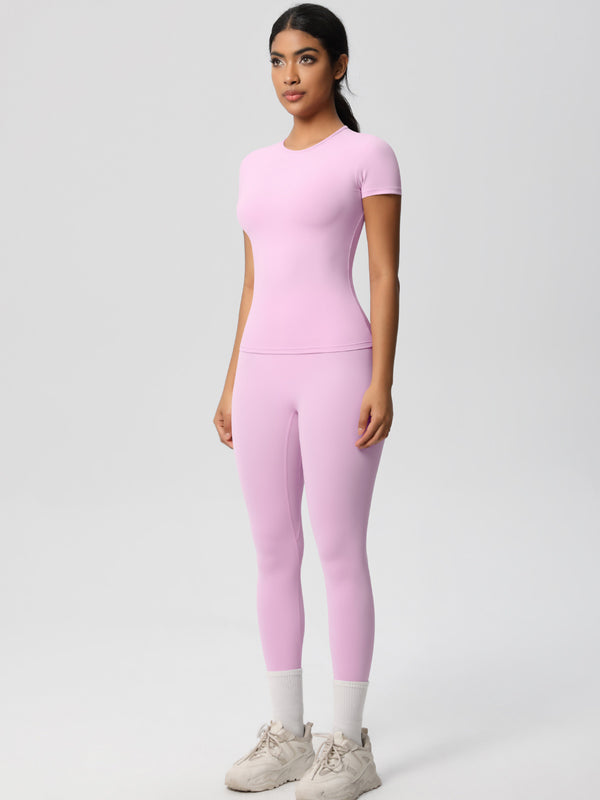 Flexvibe High-Waisted Stretchy Yoga Set - Double-Sided Brushed Versatile Athletic Wear