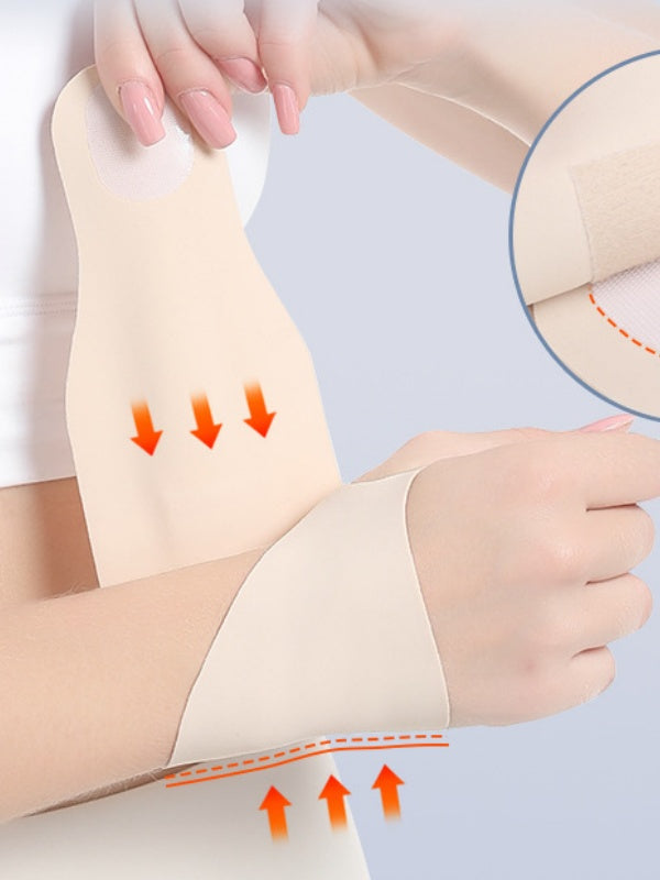 Flexvibe Thin Compression Wrist Sleeves, Joint Stabilization Wrist Braces for Tendonitis & Sprain Prevention, Women Sports Wrist Supports for Badminton Tennis