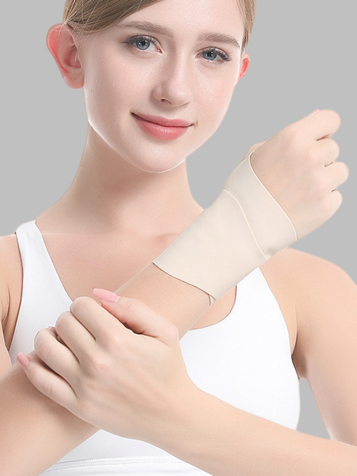 Flexvibe Compression Lightweight Wrist Support | Ultra-Thin Wrap, Adjustable, 7 Colors, One Size