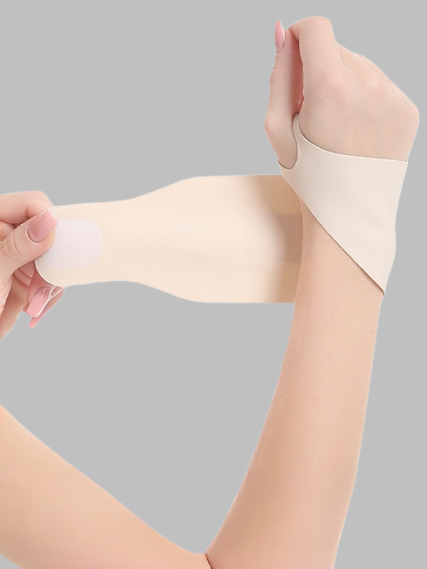Flexvibe Thin Compression Wrist Sleeves, Joint Stabilization Wrist Braces for Tendonitis & Sprain Prevention, Women Sports Wrist Supports for Badminton Tennis