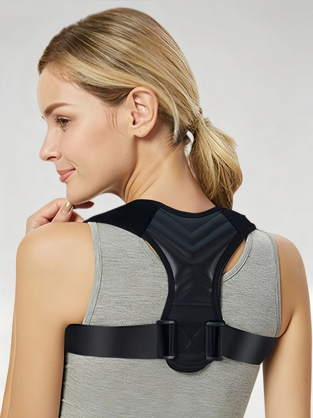 Flexvibe Adjustable Back Posture Corrector Sports Hunchback Support Brace for Men Women