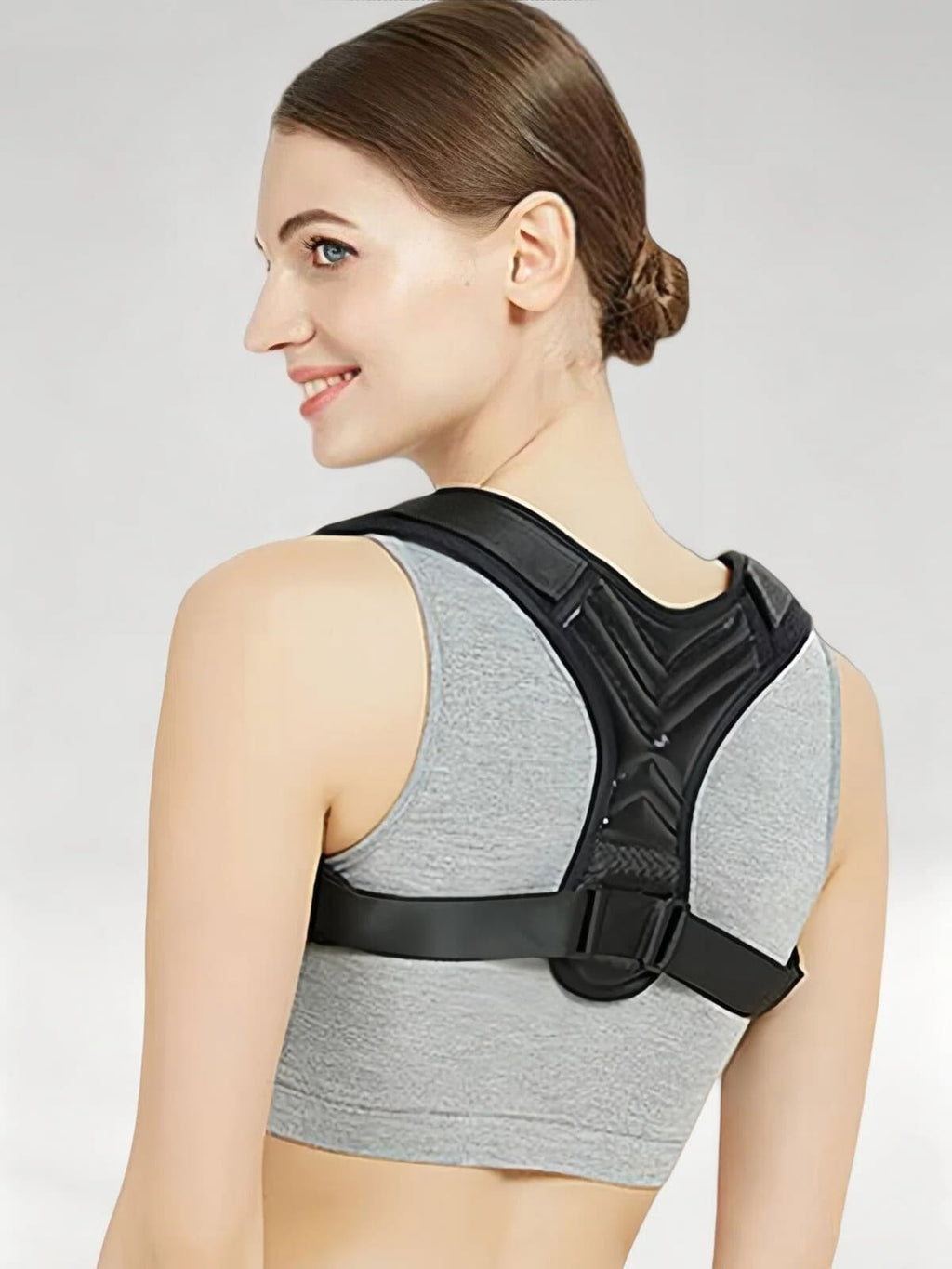 Flexvibe Adjustable Back Posture Corrector Sports Hunchback Support Brace for Men Women