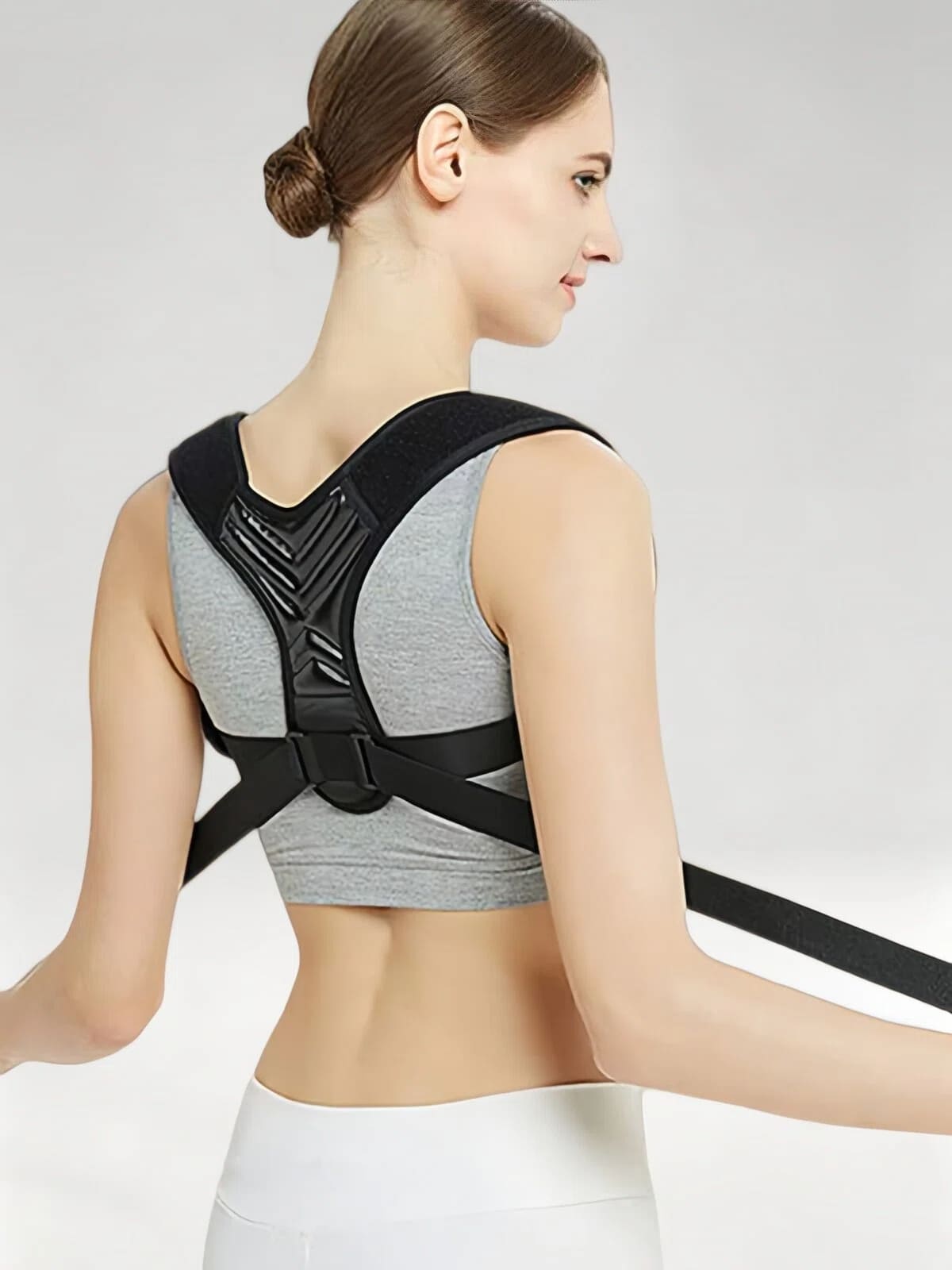 Flexvibe Adjustable Back Posture Corrector Sports Hunchback Support Brace for Men Women