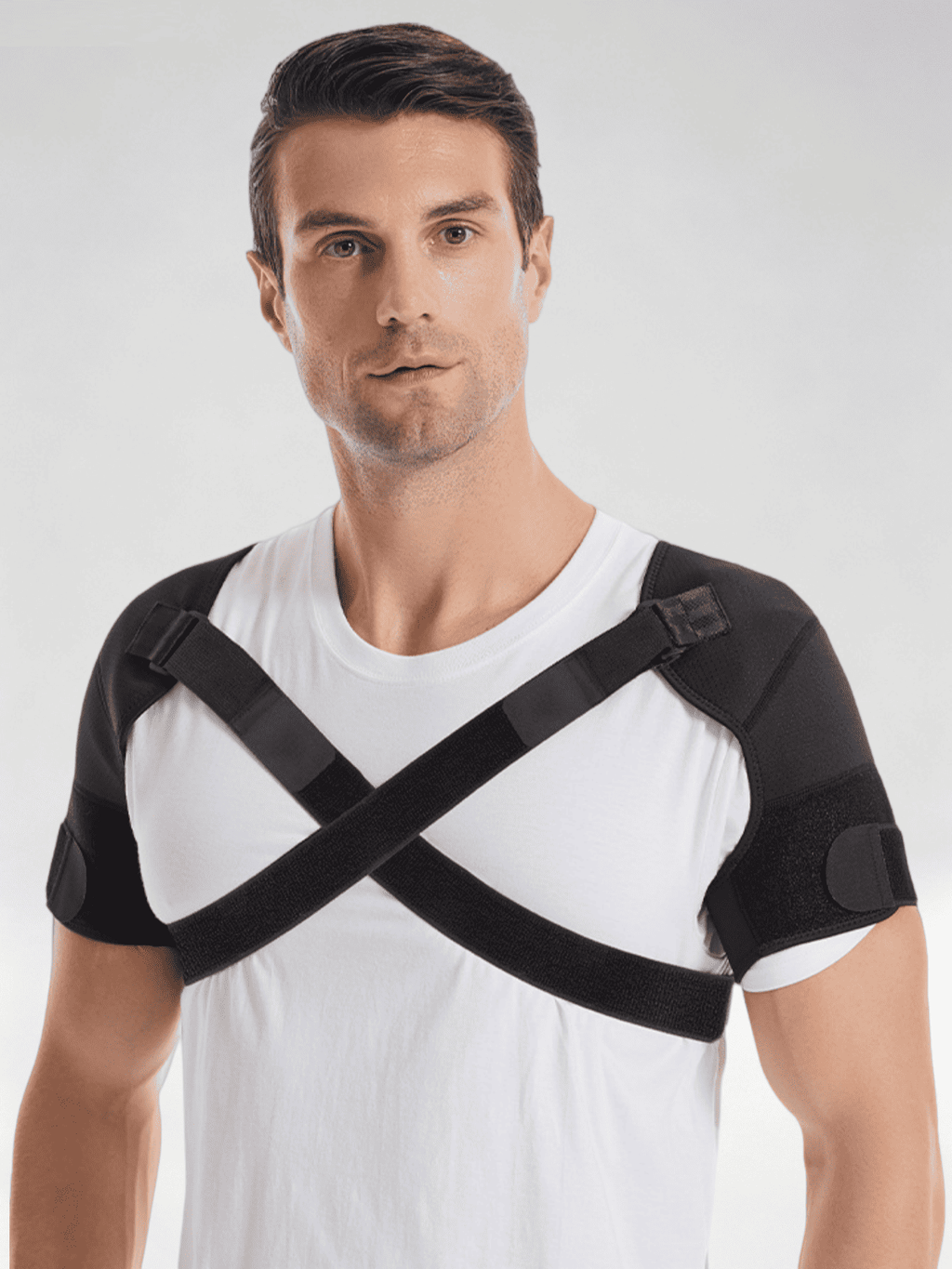 Flexvibe Adjustable Compression Shoulder Support Vest‑Style Fixing Brace for Left & Right Shoulder