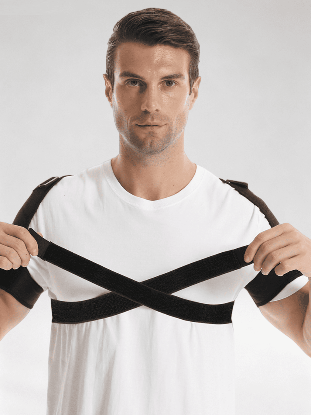 Flexvibe Adjustable Compression Shoulder Support Vest‑Style Fixing Brace for Left & Right Shoulder