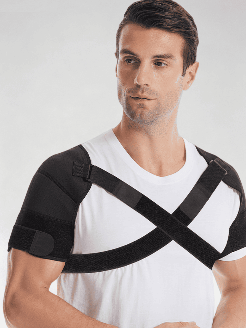 Flexvibe Adjustable Compression Shoulder Support Vest‑Style Fixing Brace for Left & Right Shoulder