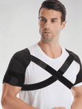 Flexvibe Adjustable Compression Shoulder Support Vest‑Style Fixing Brace for Left & Right Shoulder