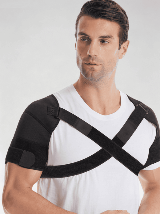 Flexvibe Adjustable Compression Shoulder Support Vest‑Style Fixing Brace for Left & Right Shoulder