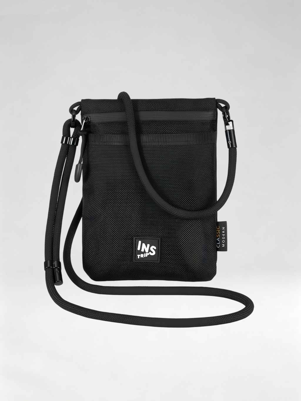 Flexvibe Nylon Lanyard Crossbody Bag, Slim Shoulder Pouch for Phone & ID Commute