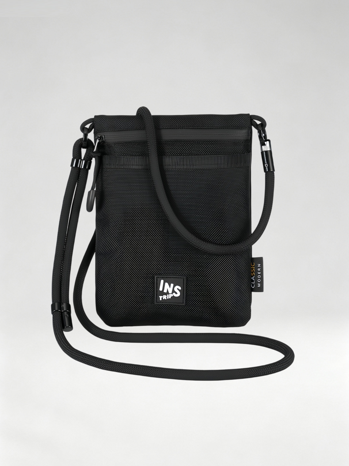 Flexvibe Nylon Lanyard Crossbody Bag, Slim Shoulder Pouch for Phone & ID Commute